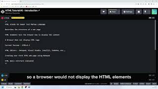 HTML Tutorial #1 - Introduction to HTML