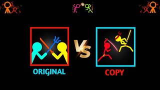 SUPREME DUELIST STICKMAN 🇻🇳 ORIGINAL VS COPY 🇧🇷 #stickman #shorts #animation @alanbecker