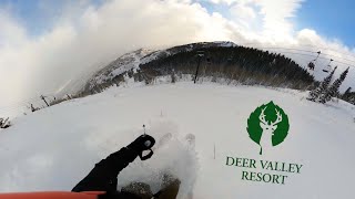 Deer Valley First Chair Powder Day