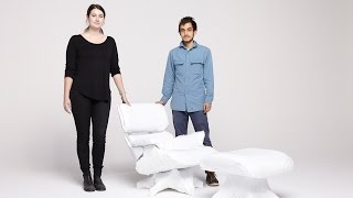 Watch the Big Bow Project: See how Snarkitecture wrapped an Eames Lounge Chair.