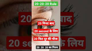 20 20 Rule for eye care