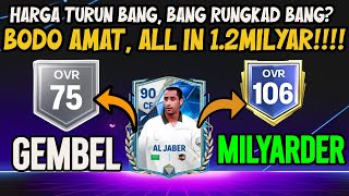 RESIKO GEDE CUAN JUGA GEDE❗️ ALL IN UNTUK SEMESTA FC MOBILE🔥 #fcmobile25  #investing #fifamobile