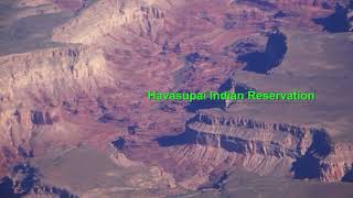 Looking down into the GRAND CANYON and more - Video 4 of 6 - Flight from Kansas City to Los Angeles