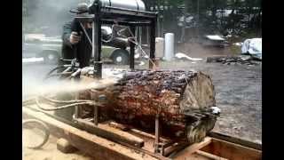 Home Built Hydraulic Sawmill