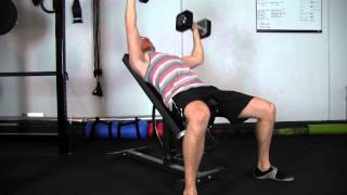 Alternating Incline Dumbbell Bench Press