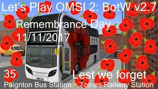 [Remembrance Day] Let's Play OMSI 2: BotW v2.7 with ADL E400 with Poppy