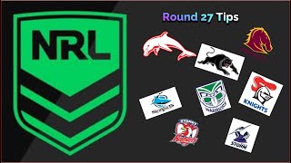 NRL 2023 Season | Round 27 Tips and Predictions | Race to Finals | Fighting for Top 8 | Last Round.