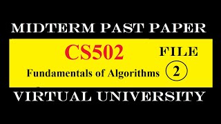 CS502 MIDTERM FILE 2|PAST PAPER|VIRTUAL UNIVERSITY