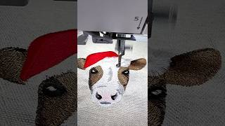 Cute Santa Cow Is a Joy to Stitch! | Artapli Machine Embroidery