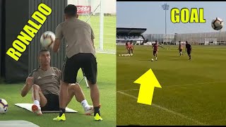 Cristiano Ronaldo on Juventus Training Preparing For The New Season