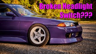 R32 Skyline Headlight Switch Fix & LED Relay Install