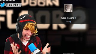 KreekCraft reacts to the release of DOORS Floor 2 Update! | Roblox