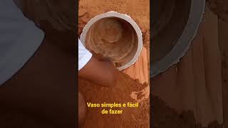 como fazer vaso de fácil