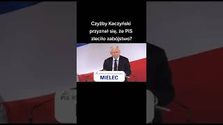 Kaczyński przyznał się do zabójstwa? #shorts #polityka