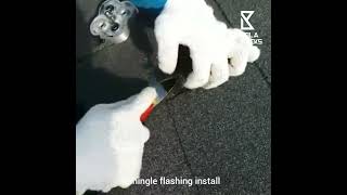 Shingle flashing installation