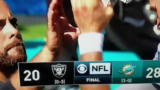 Oakland Raiders lose to the Dolphins in week 3