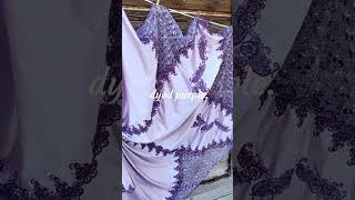 I dyed an amazing 80s wedding dress purple. What do you think? Yes or no?