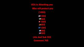 USA is Attacking you choose a Country to defend you