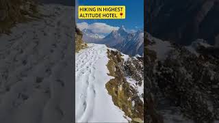 Hiking in the  highest altitude Hotel in Synboche | EVEREST VIEW HOTEL |#everest #everestviewhotel