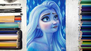 Drawing Elsa (Frozen 2) | Fame Art