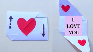 Simple and Easy Valentine's Day Craft Ideas | I Love You Card Making @DIYHandmadeIdeas