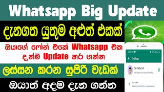 WhatsApp BIG Update | WhatsApp Crazy Feature Update|  WhatsApp New Avatar Update 2022 | Sri Network