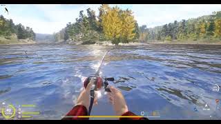 Russian Fishing 4 Lower Tunguska river brown trout 4,073kg trophy