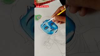 Little Krishna Drawing #radhakrishna #shorts #youtubeshorts #wohkrishnahai #art #trending