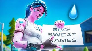 500+ BEST Sweaty Tryhard Fortnite Names | OG Names 💧