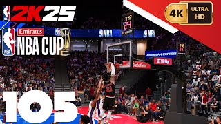 NBA 2K25 =My Career= [PC] (4K) EP105 {2nd Year} {NBA Cup Finals} {Quadruple Double Against Kings}