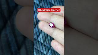 Natural rhodolite garnet oval shape🩷 l beautiful peace l Noor_gems l #shorts #jewellery