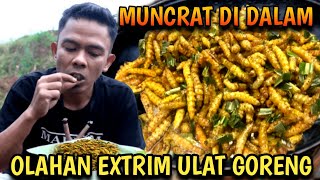 extrim!!experimen mengolah ulat pisang .dan ternyata...???