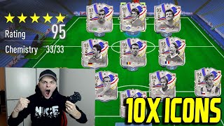 EA FC 24 (FIFA 24): WELTREKORD! 10x ICONS in 132 Rated Full ICON Fut Draft Challenge Ultimate Team