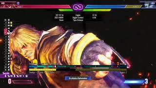 Street Fighter 6: Ken Double Shoryuken juggle post lvl3