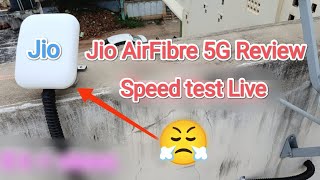 😤 Jio airfiber speed test Live #jioairfiber #jioairfibertamil #jiosettopbox #trending #shorts