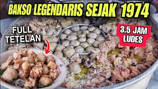 BAKSO KERIKIL FULL TETELAN LEGENDARIS SEJAK 1974 !! SEHARI LUDES 24 KG BAKSO DAN 15 KG TETELAN !!