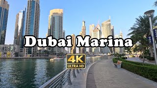 Dubai Marina Walking Tour [4K]