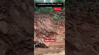 Landslide cleaning process #landslide #orissa #odissa #elephants #highway #jcb