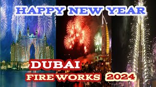 Happy New Year in Dubai 2024 🇦🇪 | Burj ul Arab Fire Works | FIRE WORKS in UAE 🎉