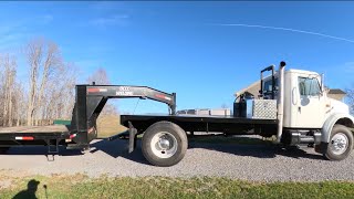 Testing The Gooseneck Hooked To The New Bed! International 4900 with DT466