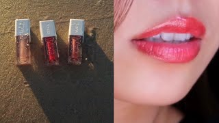 Wet Glossy Lips 👄 | The Best Lip Gloss? | Kosas Lip Oil Gloss Swatches | 口红试色