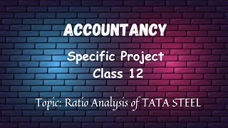 Accountancy Specific project Class 12- TATA Steel💚 #project #accountancy #cbse @creationsby._.k