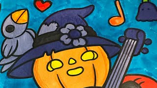 Vlogtober 2024 - Color With Me - Spooky Cutie Coloring Book - Cute & Comfy Coloring Book - Part 1