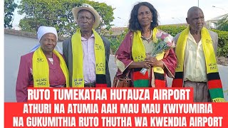 RUTO NDUKUENDIA AIRPORT!!! KIAMA KIA MAU MAU KWIYUMIRIA GUTETERA AIRPORT YA KENYA