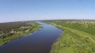 Skrydis šalia Nemuno, Netoniai. Flight with drone along Nemunas river, Lithuania