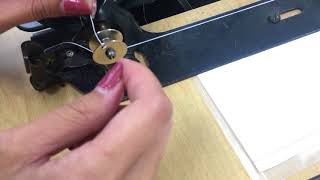 Industrial Sewing Machine - Filling The Bobbin