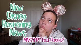 Disney Reopening News! | MNSSHP, Fast Passes, New Festival?