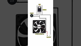 fan automatic on of temperature sensor circuit diagram #shorts #pbexperiment