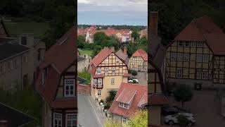 Кведлинбург 🏰 вид на город с замковой горы #deutschland #sachsenanhalt #quedlinburg #германия