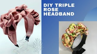 DIY Trending Triple Rose Headband